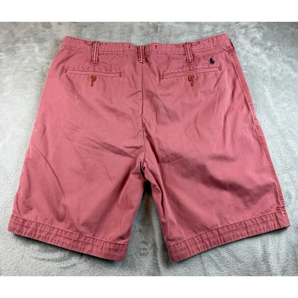 Polo Ralph Lauren Shorts Men's Relaxed Fit Chino Casual Salmon‎ Pink 9